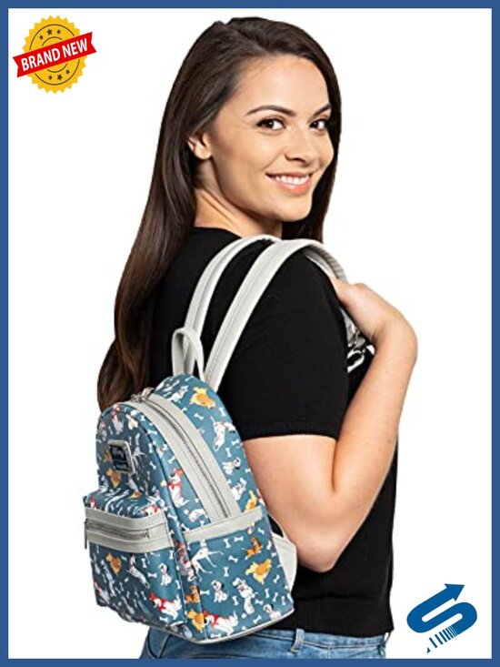 Loungefly Disney Dogs Mini Backpack Handbag Faux Leather